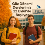 Güz Dönemi Derslerimiz 22 Eylül’de Başlıyor