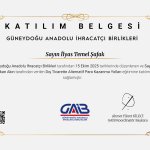 GAİB “Dış Ticarette Alternatif Para Kazanma Yolları” Eğitimine Katıldım